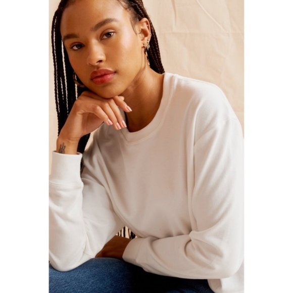 Kotn Tops - Kotn Airy Sweatshirt White Sz S